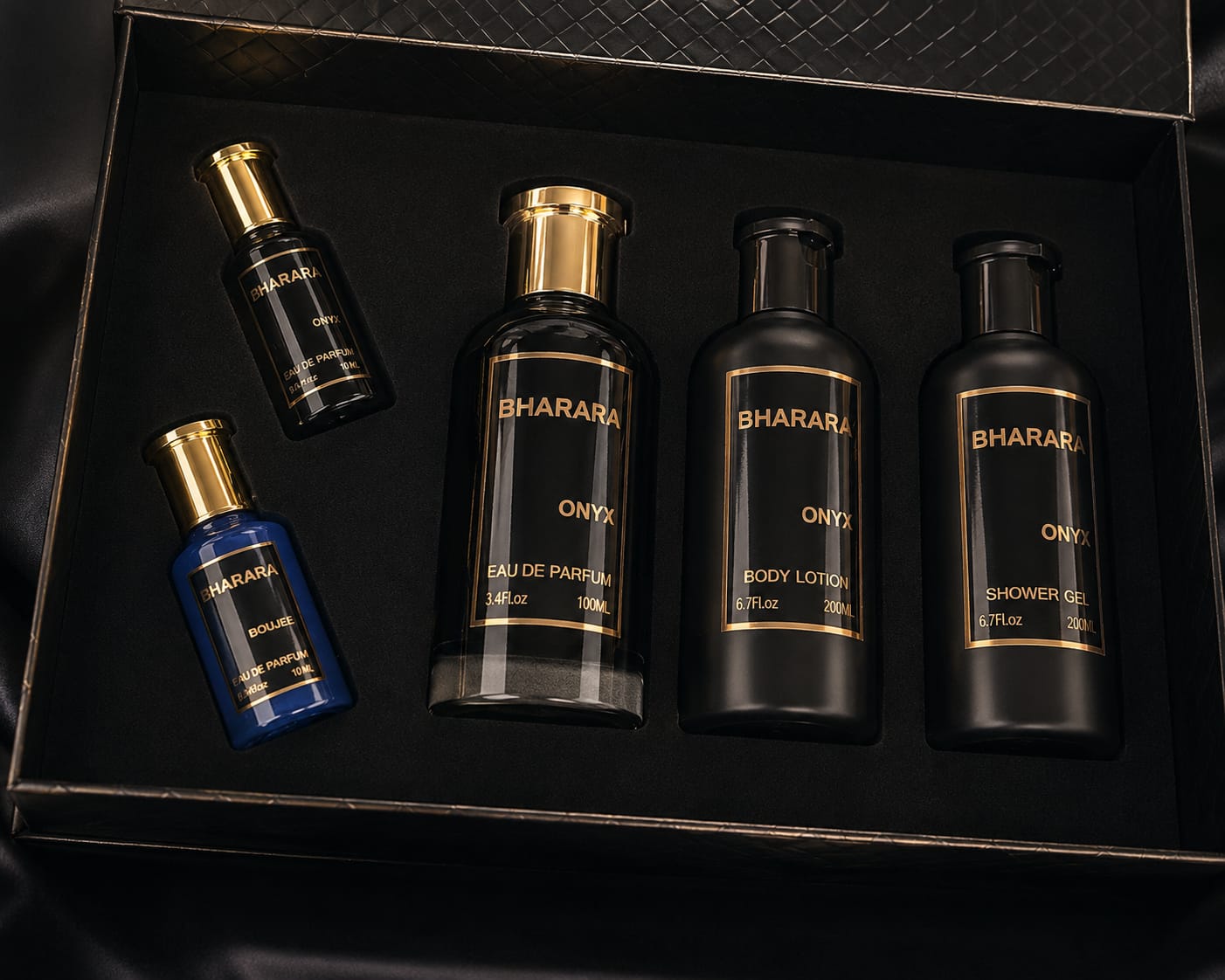 Estuche Bharara Onyx Luxury Gift Set Eau de Parfum 5% Descuento Adicional