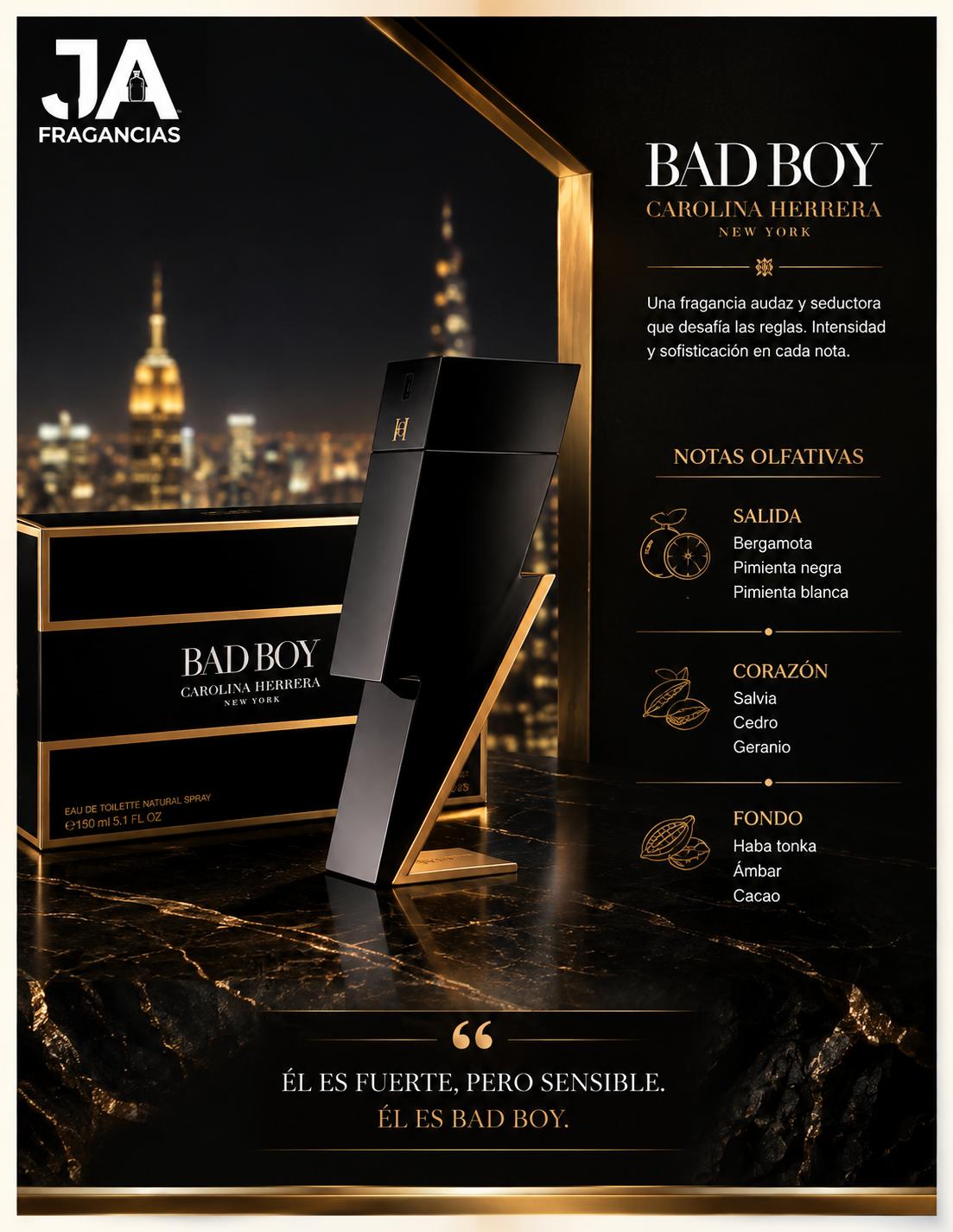 BAD BOY By Carolina Herrera Eau de Toilette 5.1 oz 5% De Descuento Adicional