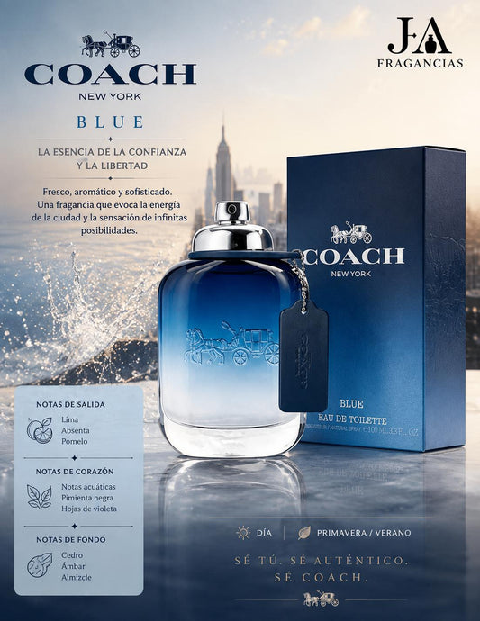 Coach Blue Eau de Toilette 3.3 oz 5% De Descuento Adicional