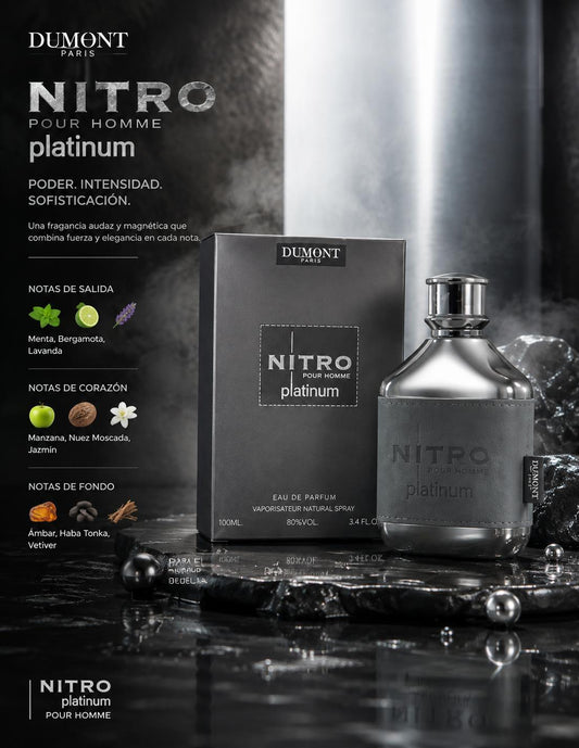 NITRO POUR HOMME PLATINUM EAU DE PARFUM 3.4 OZ