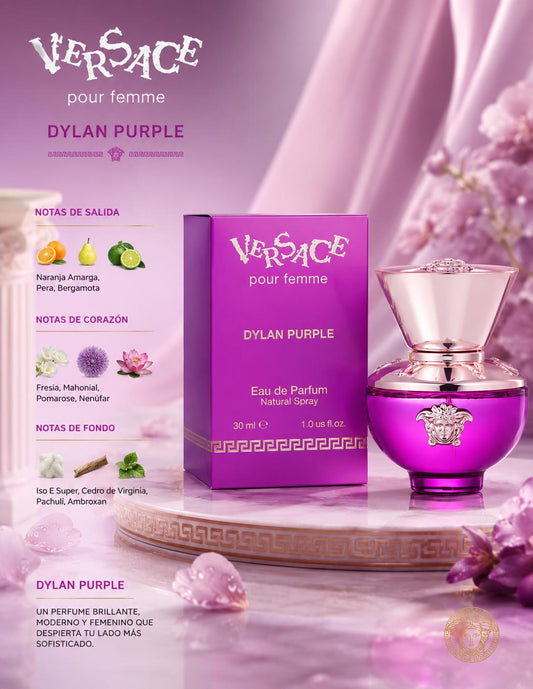 VERSACE DYLAN PURPLE Pour Femme Eau de Parfum 3.4 oz 5% De Descuento Adicional