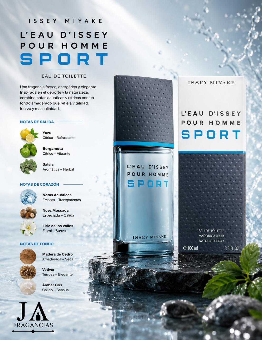 L'eau D'issey Pour Homme Sport Eau de Toilette by Issey Miyake 5% De Descuento Adicional