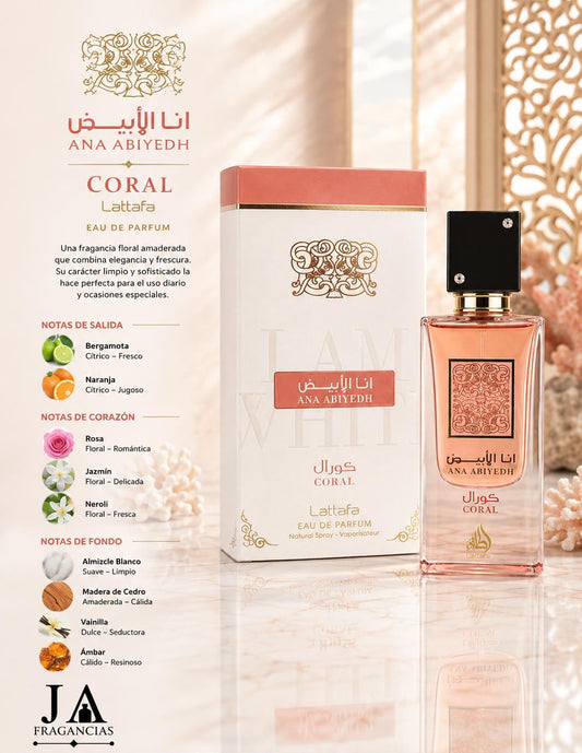 Ana Abiyedh Coral Lattafa Eau de Parfum 5% De Descuento Adicional