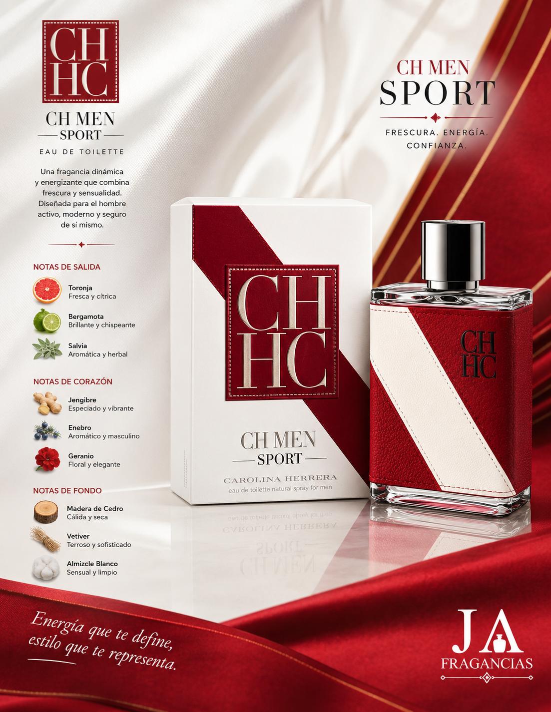 CH Men Sport Eau de Toiletteby Carolina Herrera 3.4oz 5% Descuento Adicional