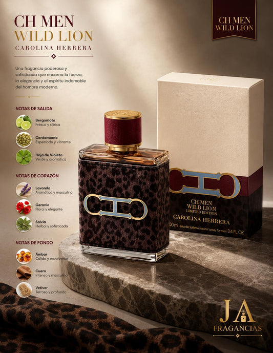 CH MEN WILD LOVE EAU DE PARFUM 3.4 OZ 5% DE DESCUENTO ADICIONAL