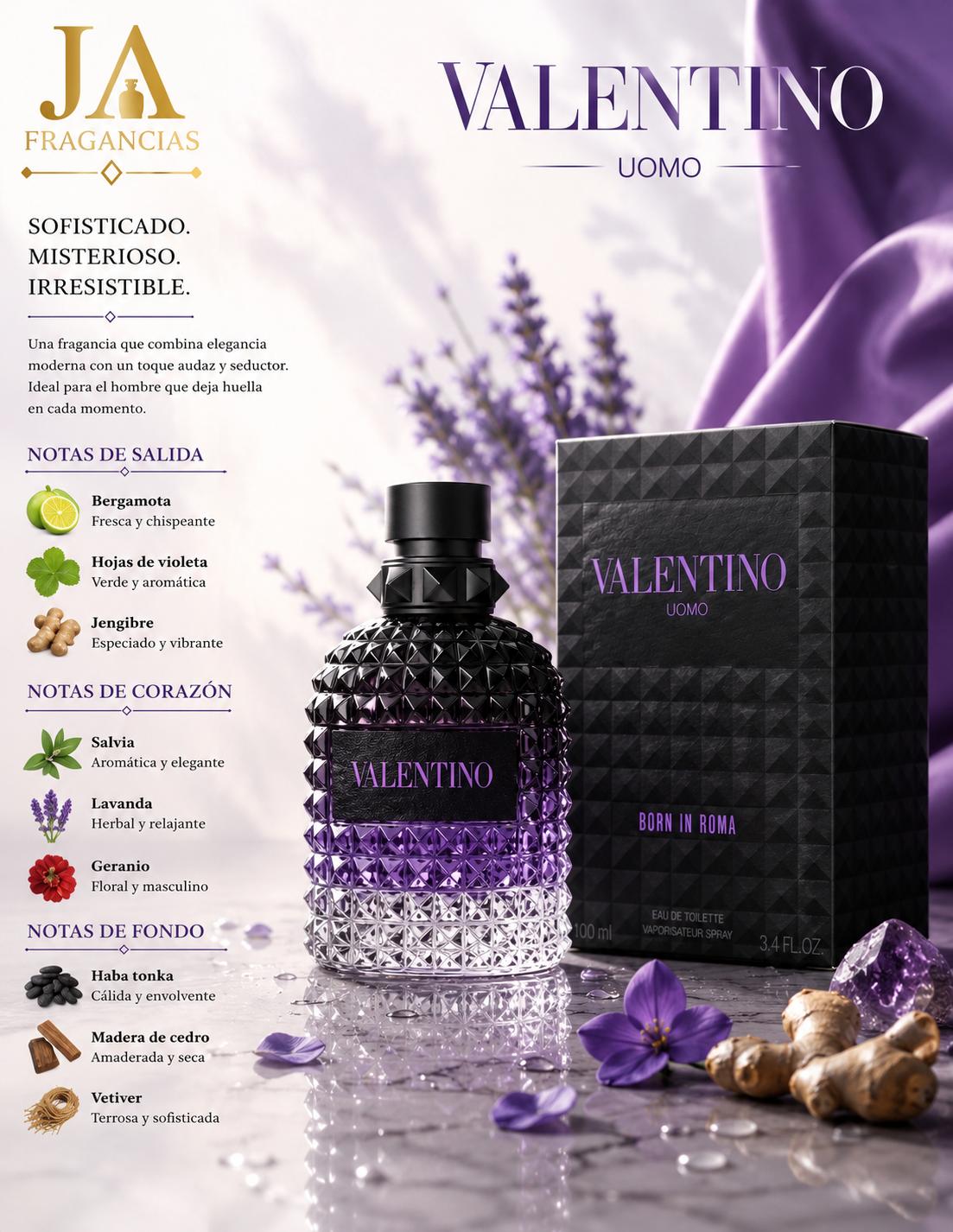 Valentino Uomo Born in Roma Purple Melancholia Eau de Toilette 3.4oz 5% De Descuento Adicional