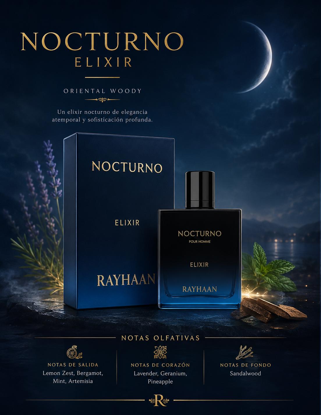 RAYHAAN NOCTURNO ELIXIR 3.4oz 5% De Descuento Adicional
