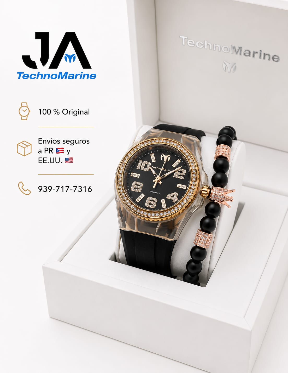 Technomarine Cruise Monogram 45mm Rose Gold