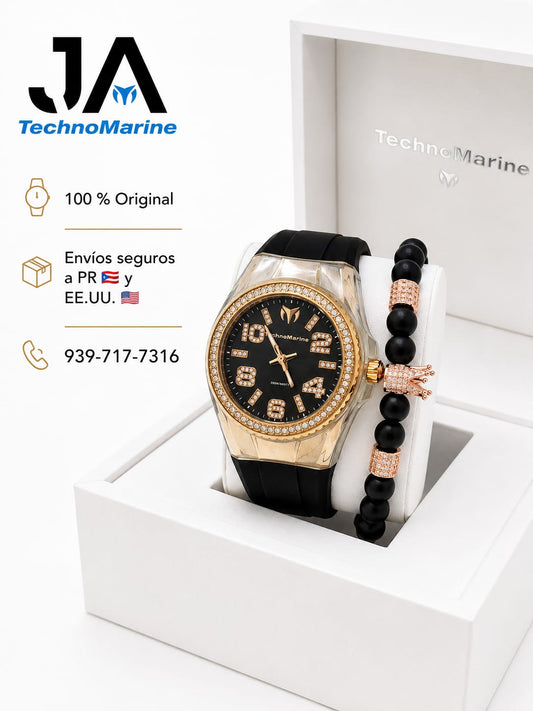 Technomarine Cruise Monogram 45mm Rose Gold