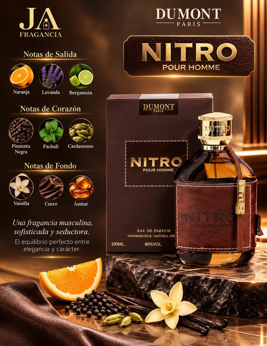NITRO POUR HOMME EAU DE PARFUM BROWN 3.4 oz 5% DE DESCUENTO ADICIONAL