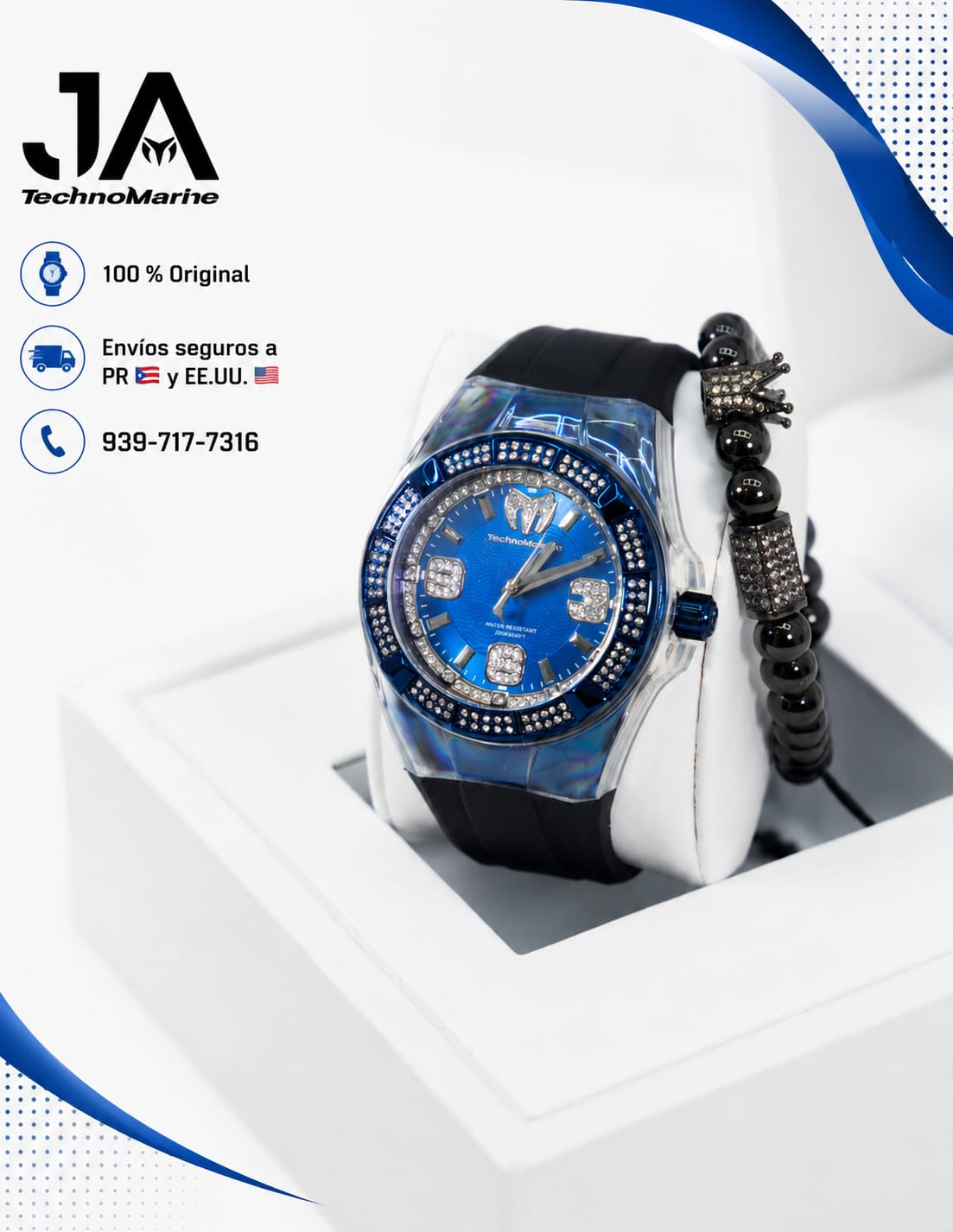 Technomarine Cruise Men’s Watch 45 mm Black PULSERA INCLUIDA