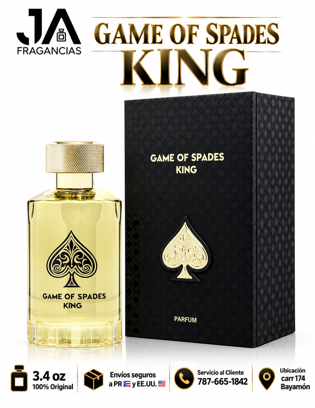 GAME OF SPADES KING PARFUM 3.4 OZ