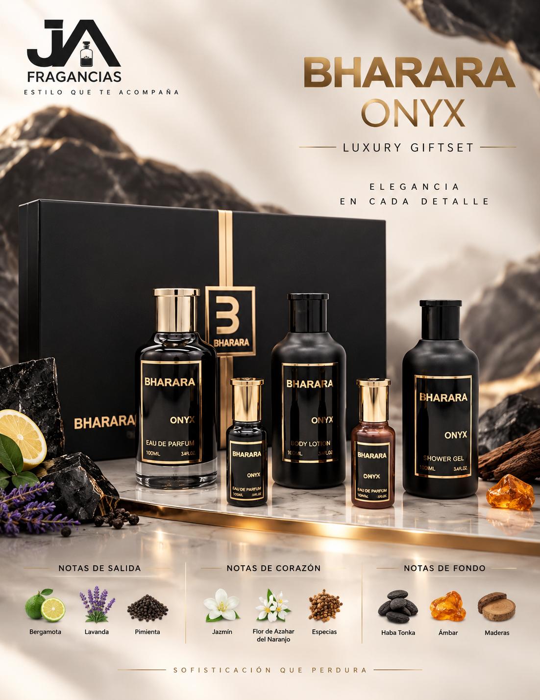 Estuche Bharara Onyx Luxury Gift Set Eau de Parfum 5% Descuento Adicional