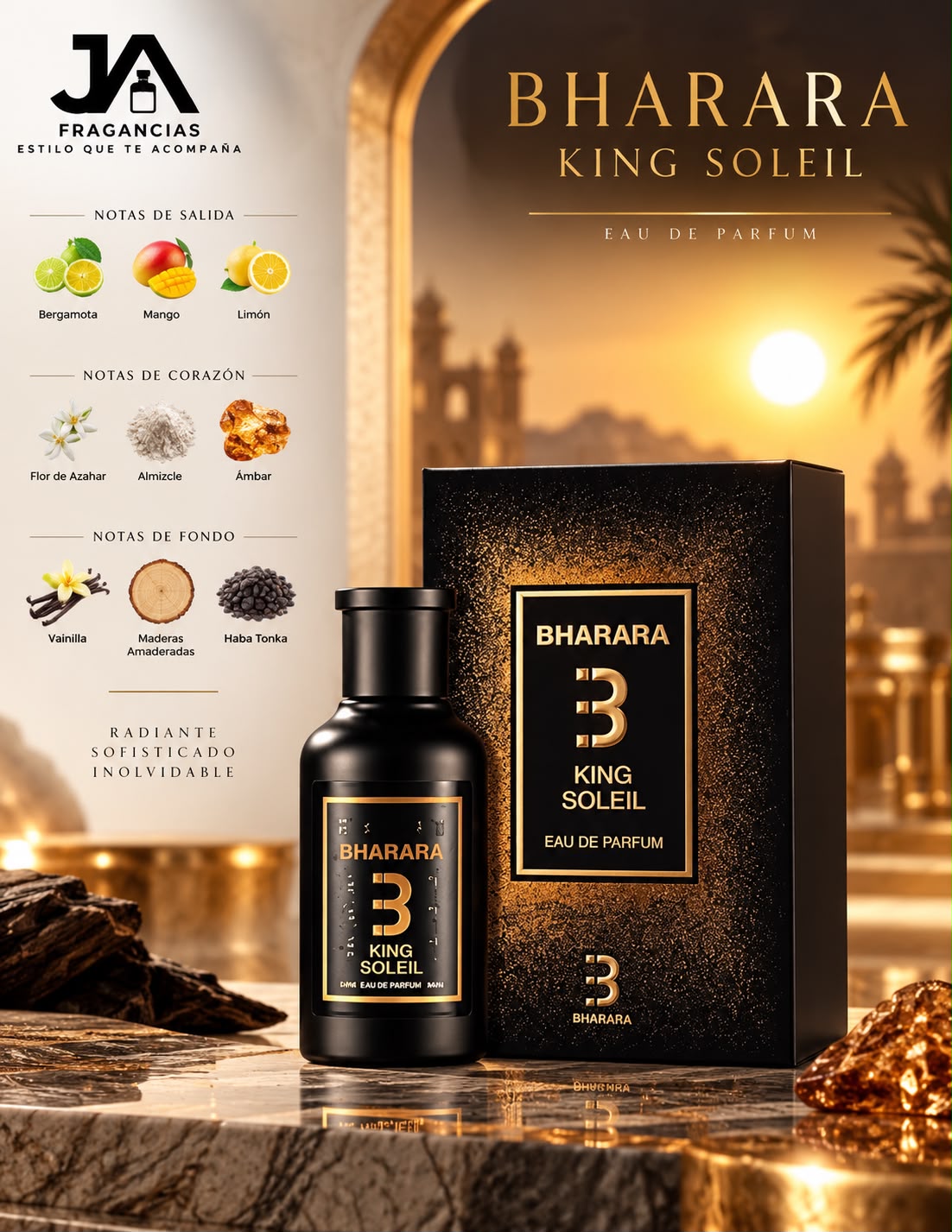 BHARARA KING SOLEIL EAU DE PARFUM 3.4OZ