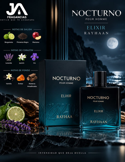 RAYHAAN NOCTURNO ELIXIR 3.4oz 5% De Descuento Adicional