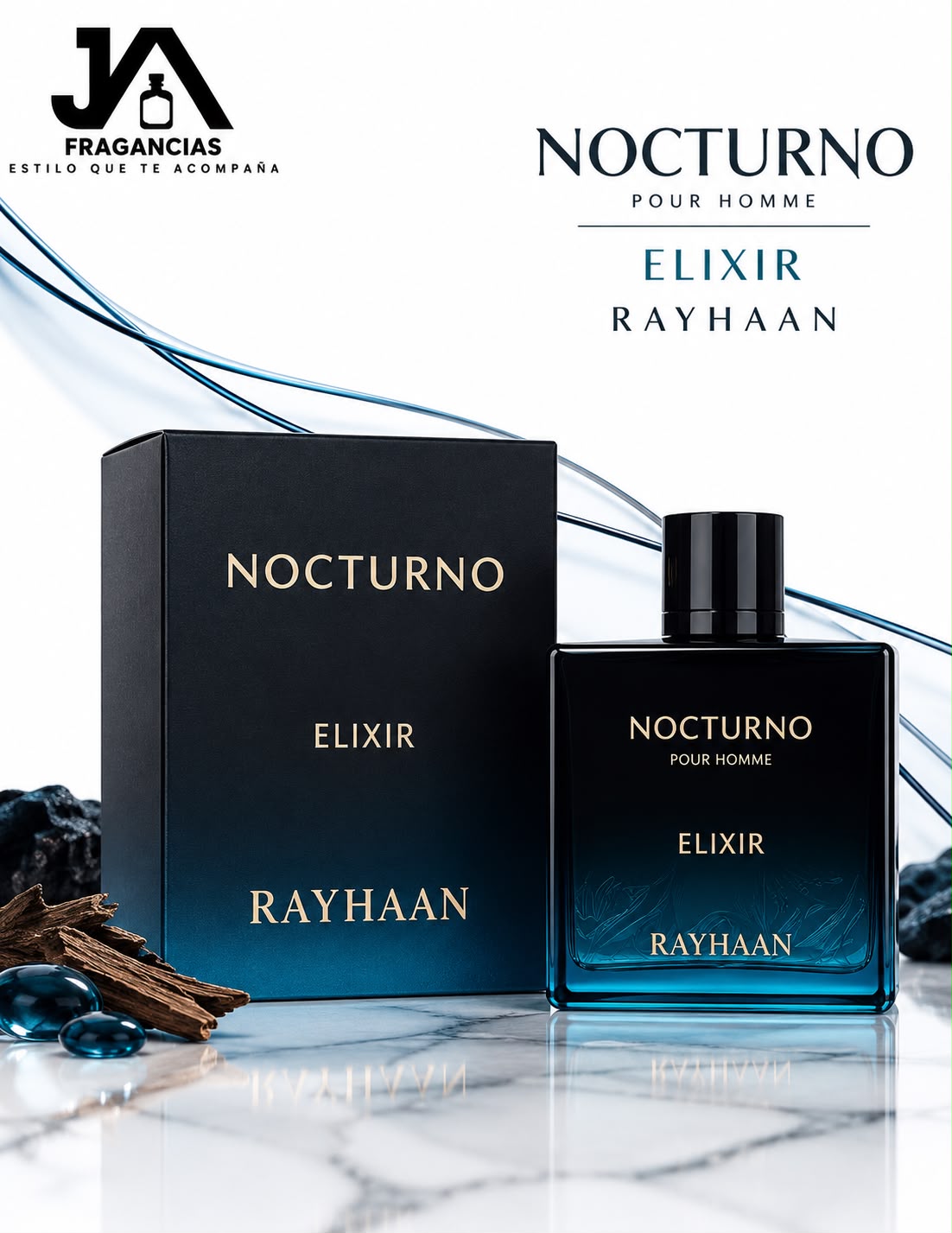RAYHAAN NOCTURNO ELIXIR 3.4oz 5% De Descuento Adicional