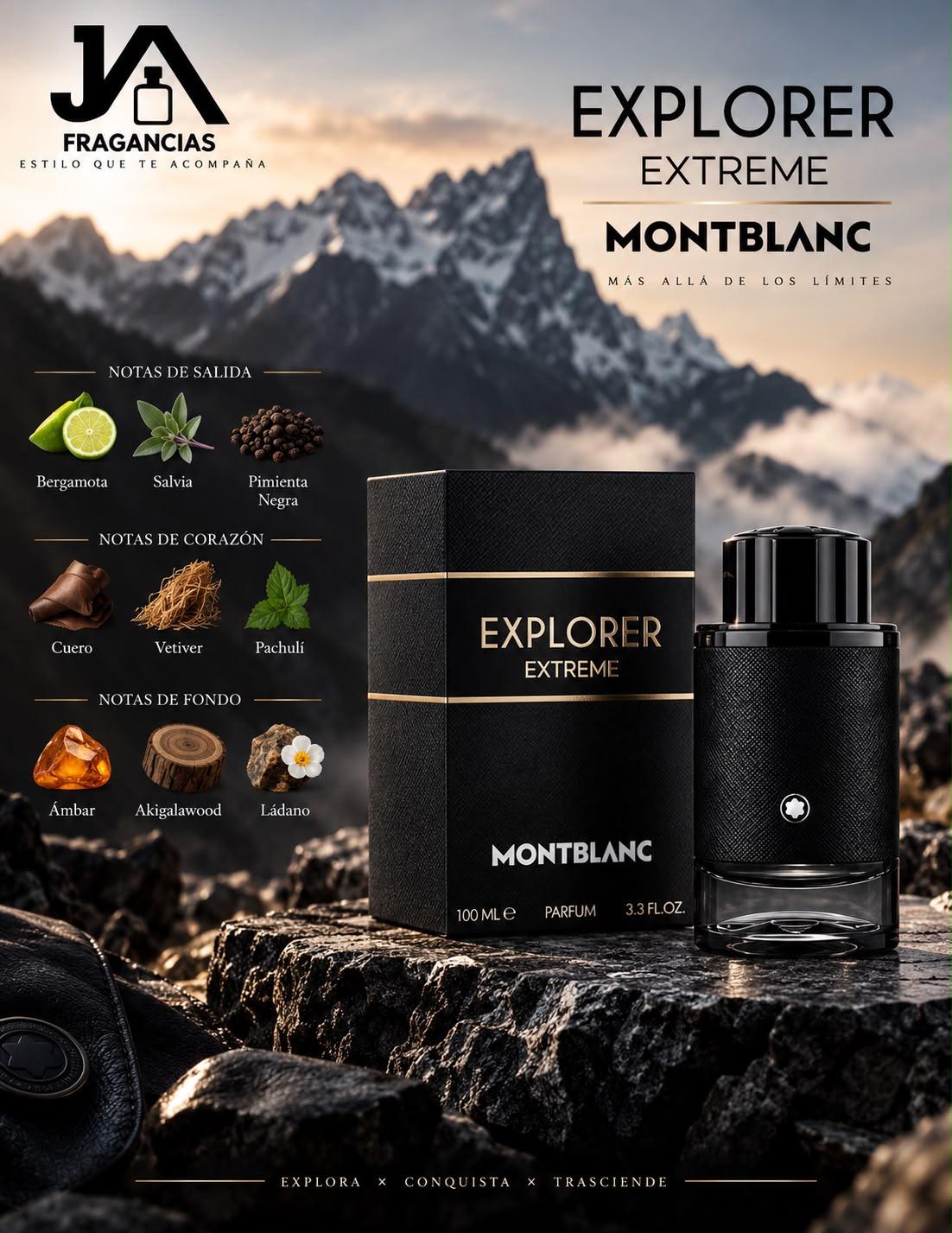 Explorer Mont Blanc Extreme 3.3oz 5% De Descuento Adicional