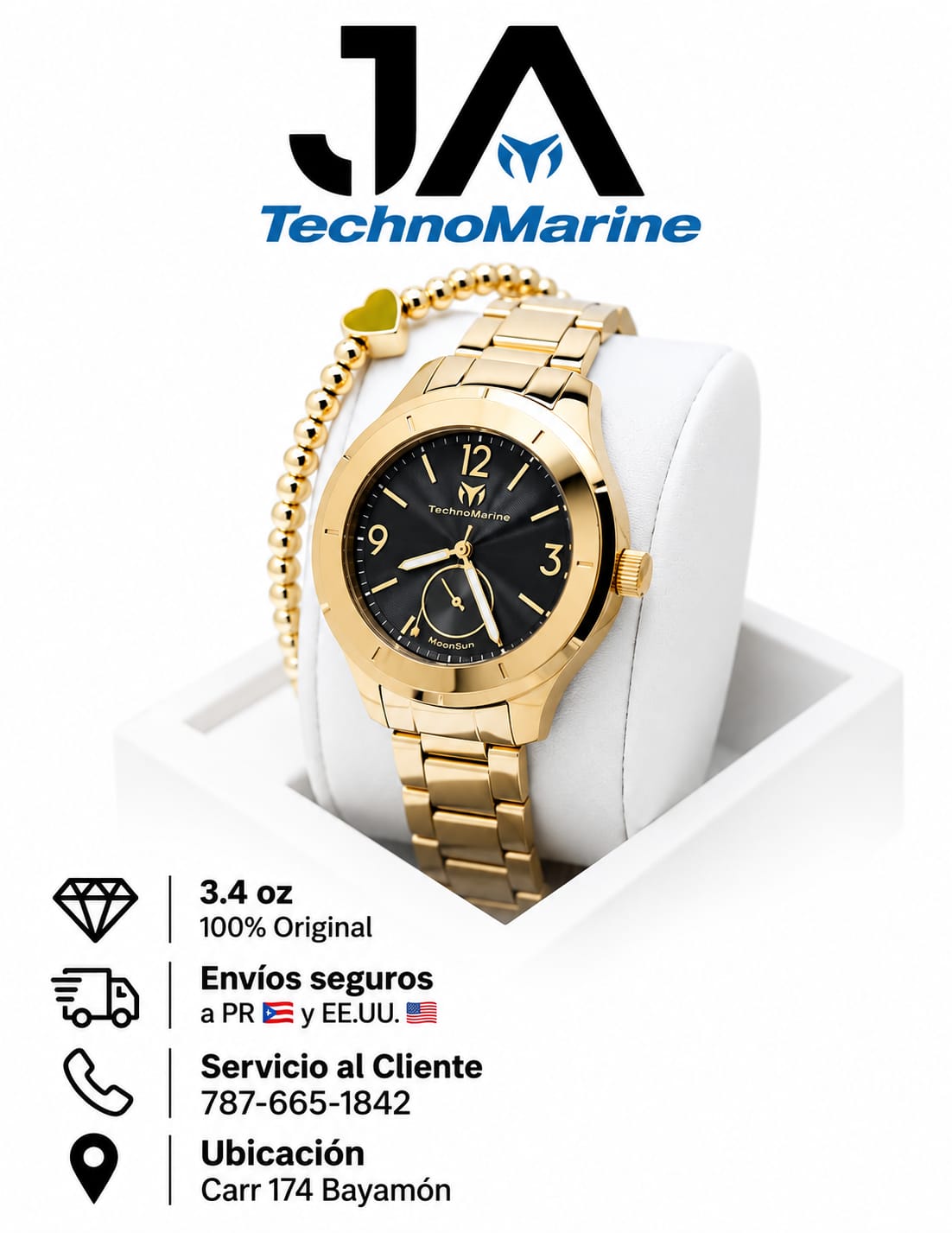 TECHNOMARINE Gold MoonSun Women Watch