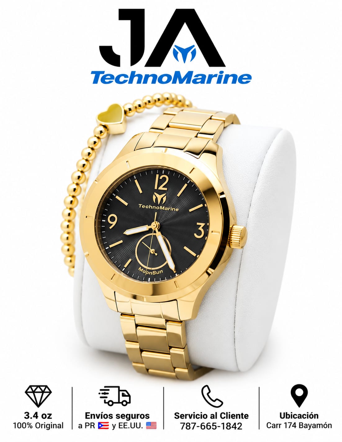 TECHNOMARINE Gold MoonSun Women Watch