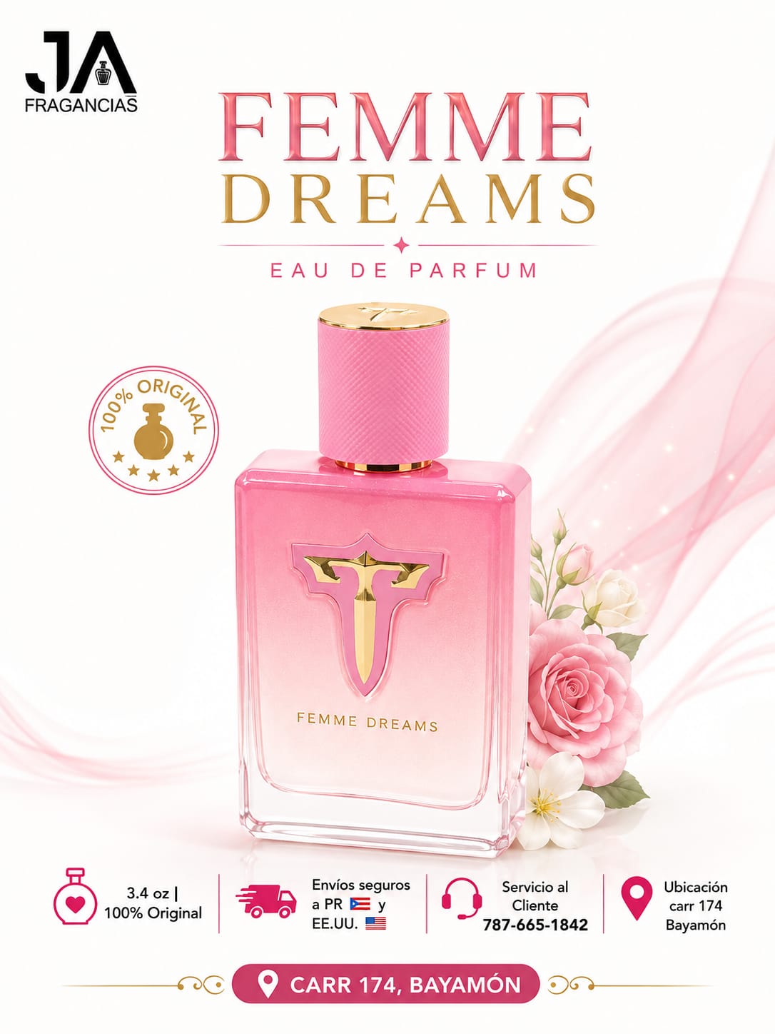 TERRITOIRE FEMME DREAMS 3.4OZ 5% DE DESCUENTO ADICIONAL