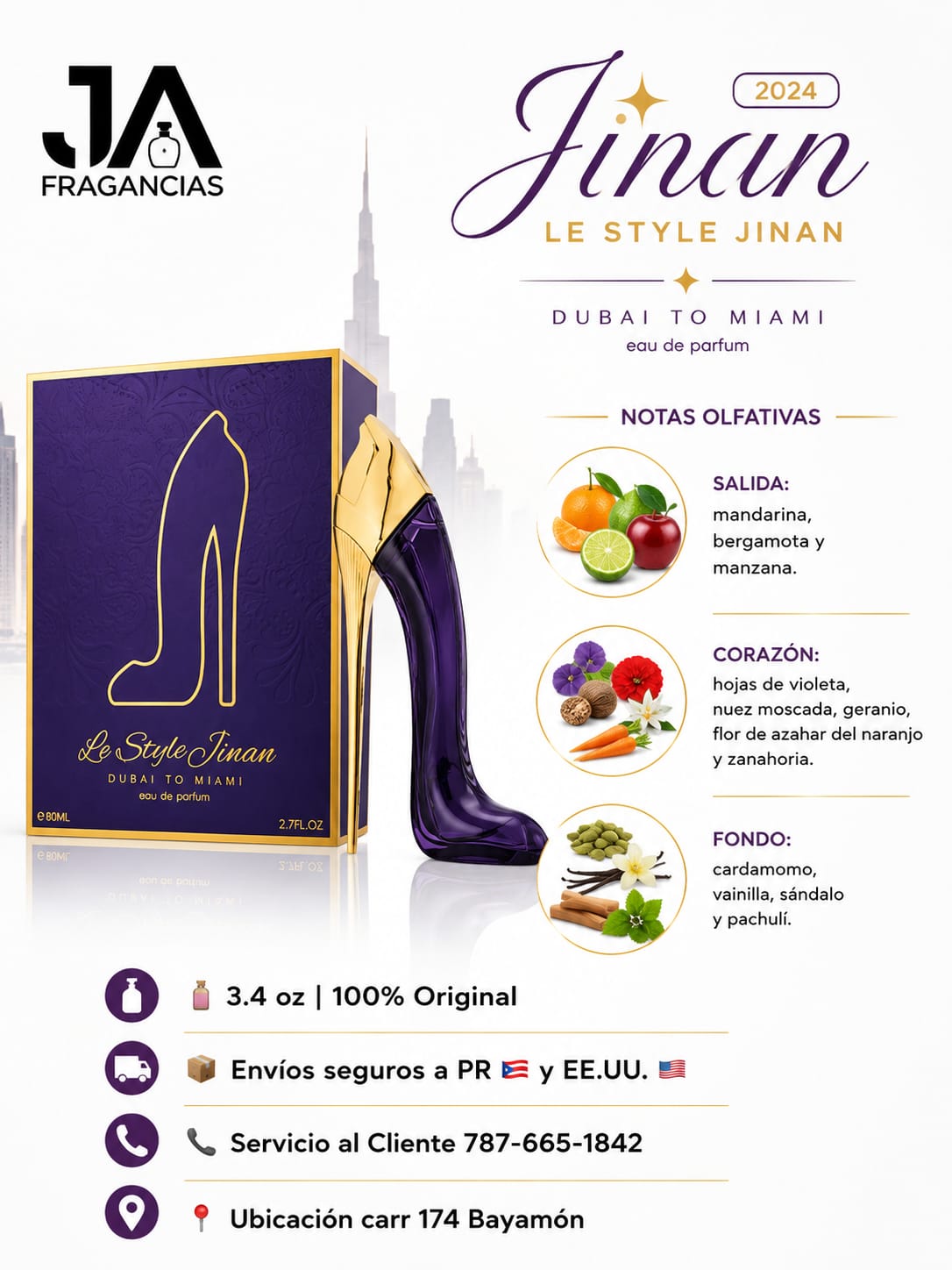 LE STYLE JINAN WOMEN EAU DE PARFUM 2.7OZ