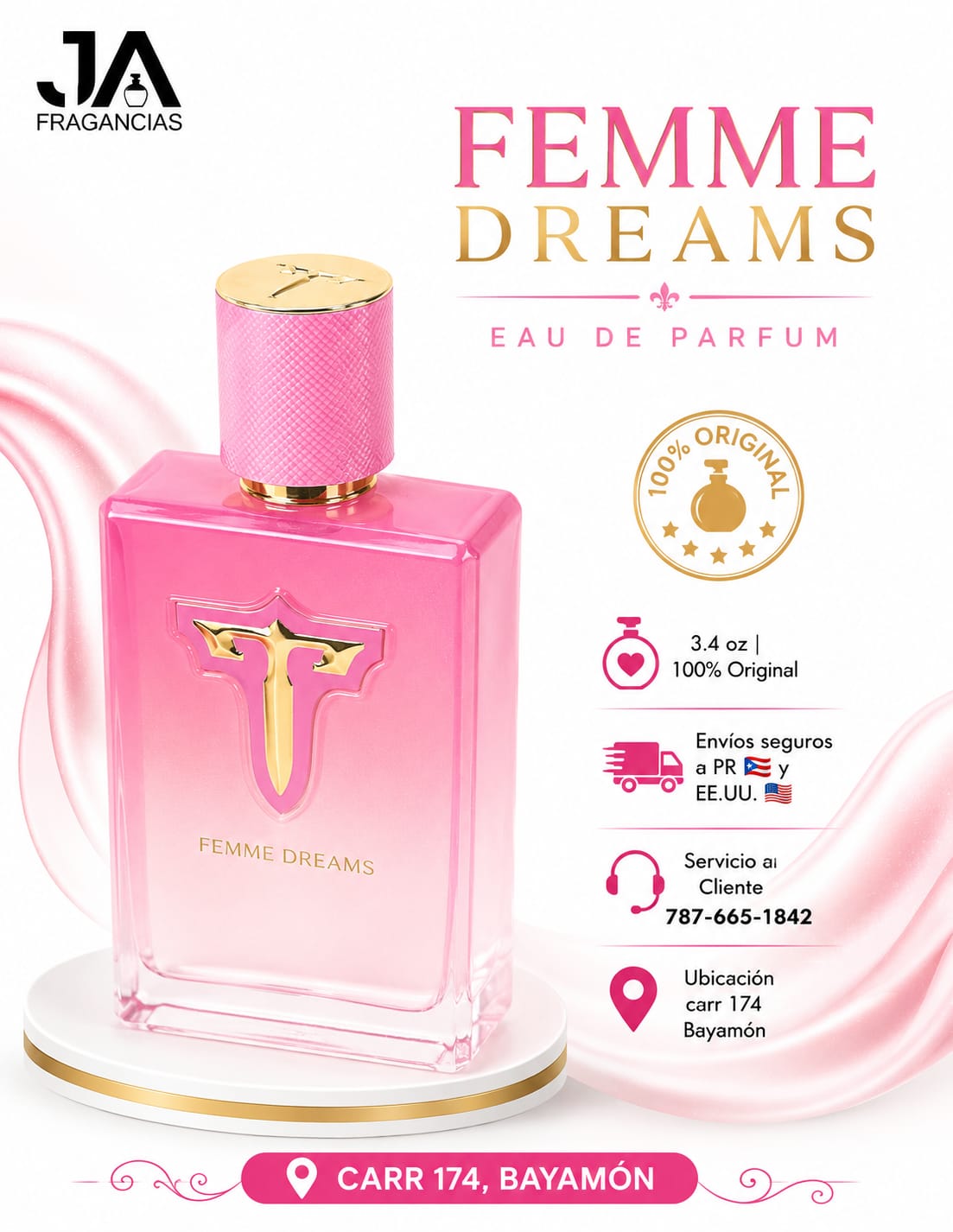 TERRITOIRE FEMME DREAMS 3.4OZ 5% DE DESCUENTO ADICIONAL