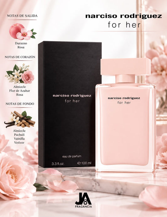 narciso rodriguez for her eau de parfum 3.3oz 5% DE DESCUENTO ADICIONAL