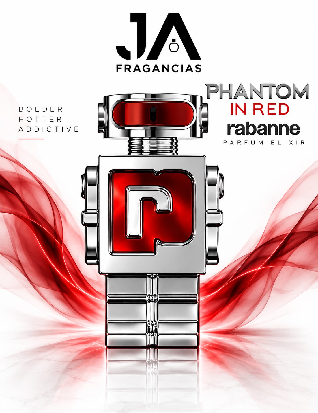 Phantom In Red Elixir 3.4oz Parfum Men %5 Descuento Adicional