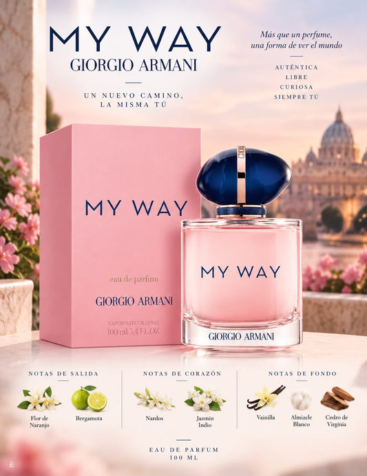 MY WAY EAU DE PARFUM GIORGIO ARMANI 3.0oz