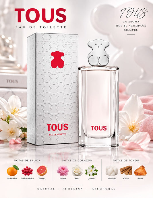 Tous Eau de Toilette Silver by TOUS 3.0oz