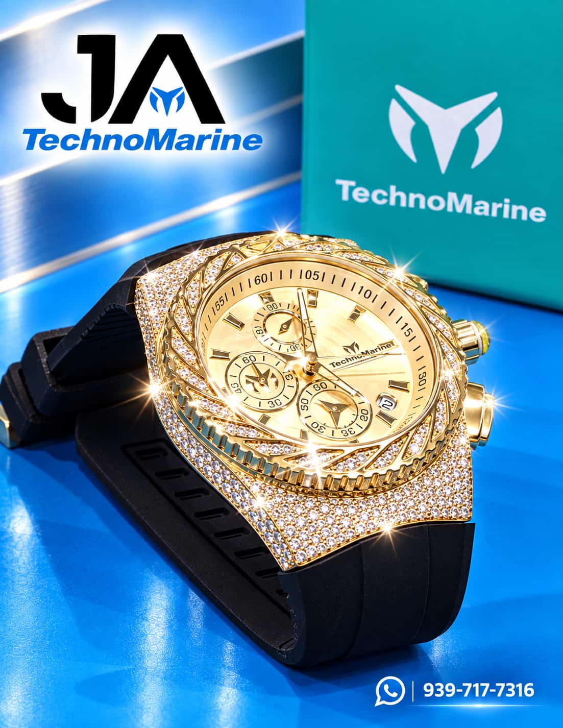 TechnoMarine Custom Special Edition 46mm 💎"Diamond"💎 