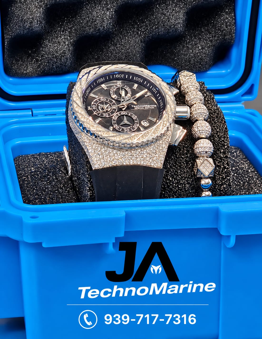 TechnoMarine Custom Special Edition 46mm 💎"Diamond"💎 