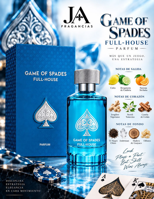 GAME OF SPADES FULL-HOUSE 3.4 OZ 5% DE DESCUENTO ADICIONAL