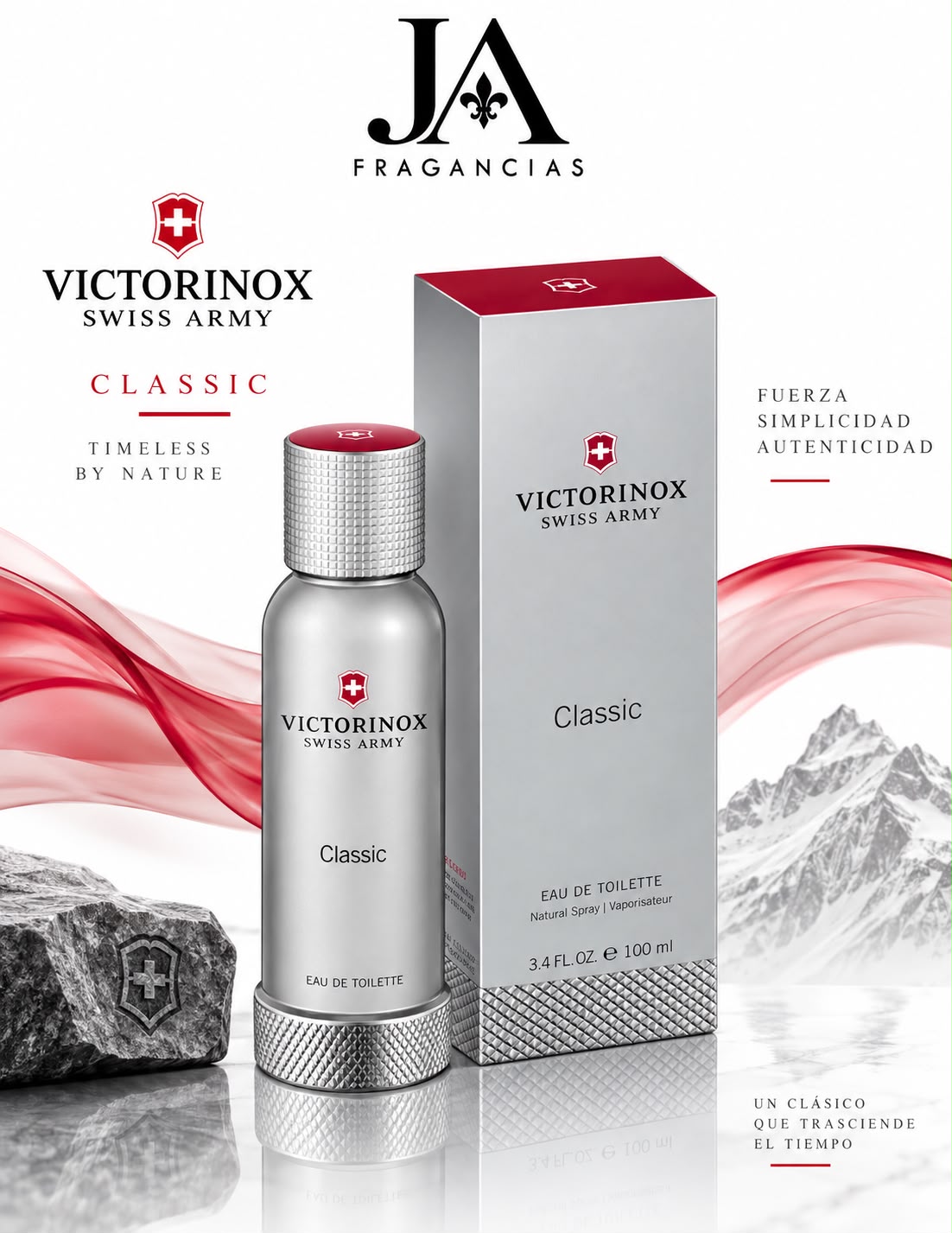 Victorinox Swiss Army Classic Eau De Toilette 3.4 oz 5% De Descuento Adicional