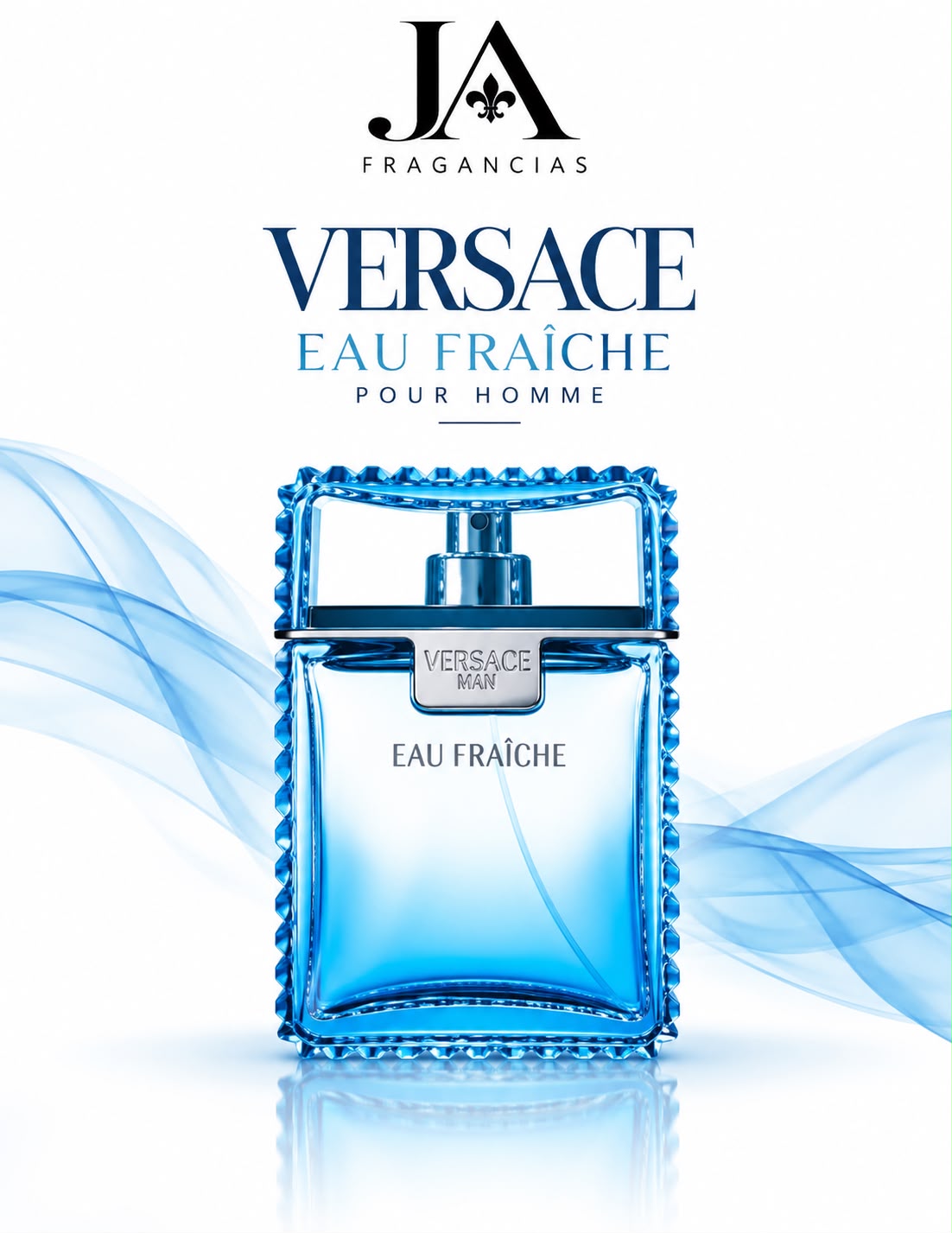 Versace Eau Fraiche pour homme Eau De Toilette 3.4oz 5% de Descuento Adicional