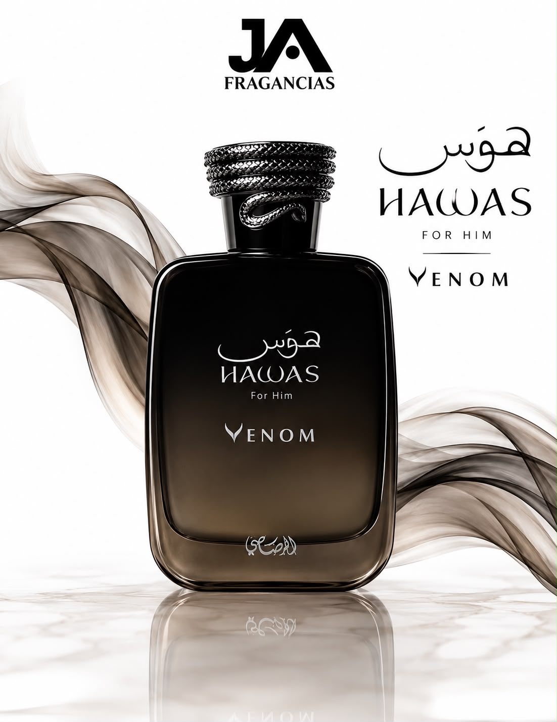 Hawas Venom Rasasi 3.38OZ + 5% De Descuento Adicional