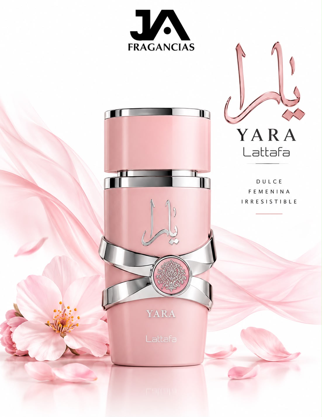 Yara Lattafa (Rosa) Estuche Gift Set (Yara EDP 3.4oz & SPRAY 200ML)5% De Descuento Adicional