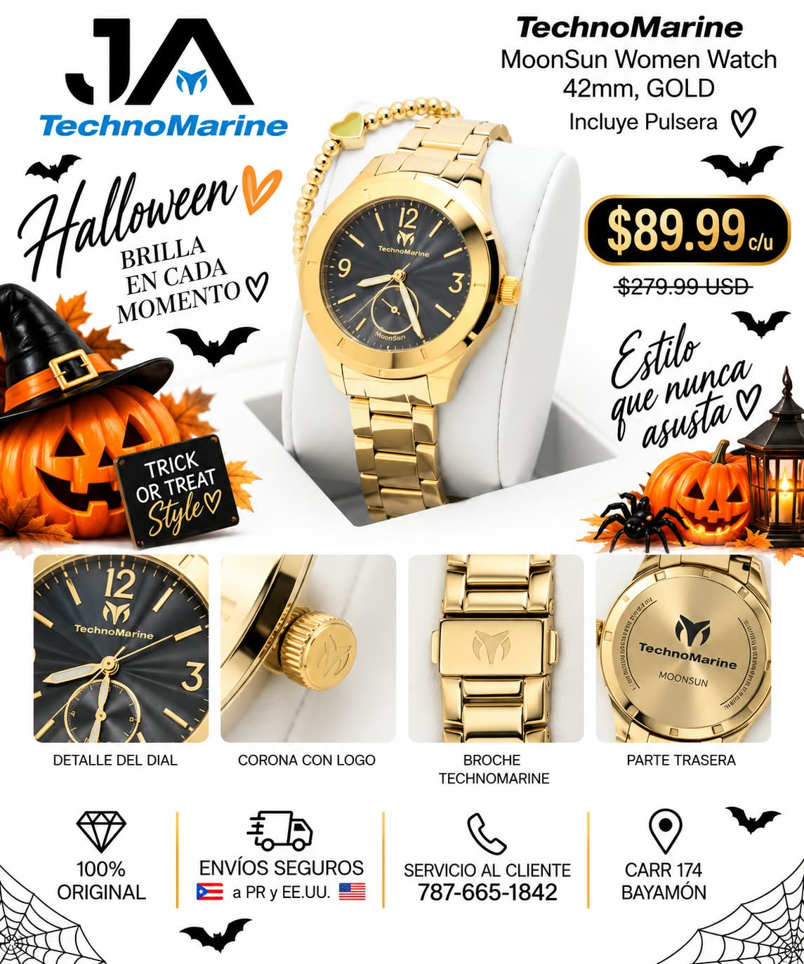 TECHNOMARINE Gold MoonSun Women Watch