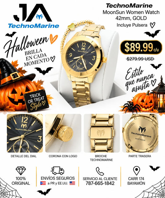 TECHNOMARINE Gold MoonSun Women Watch