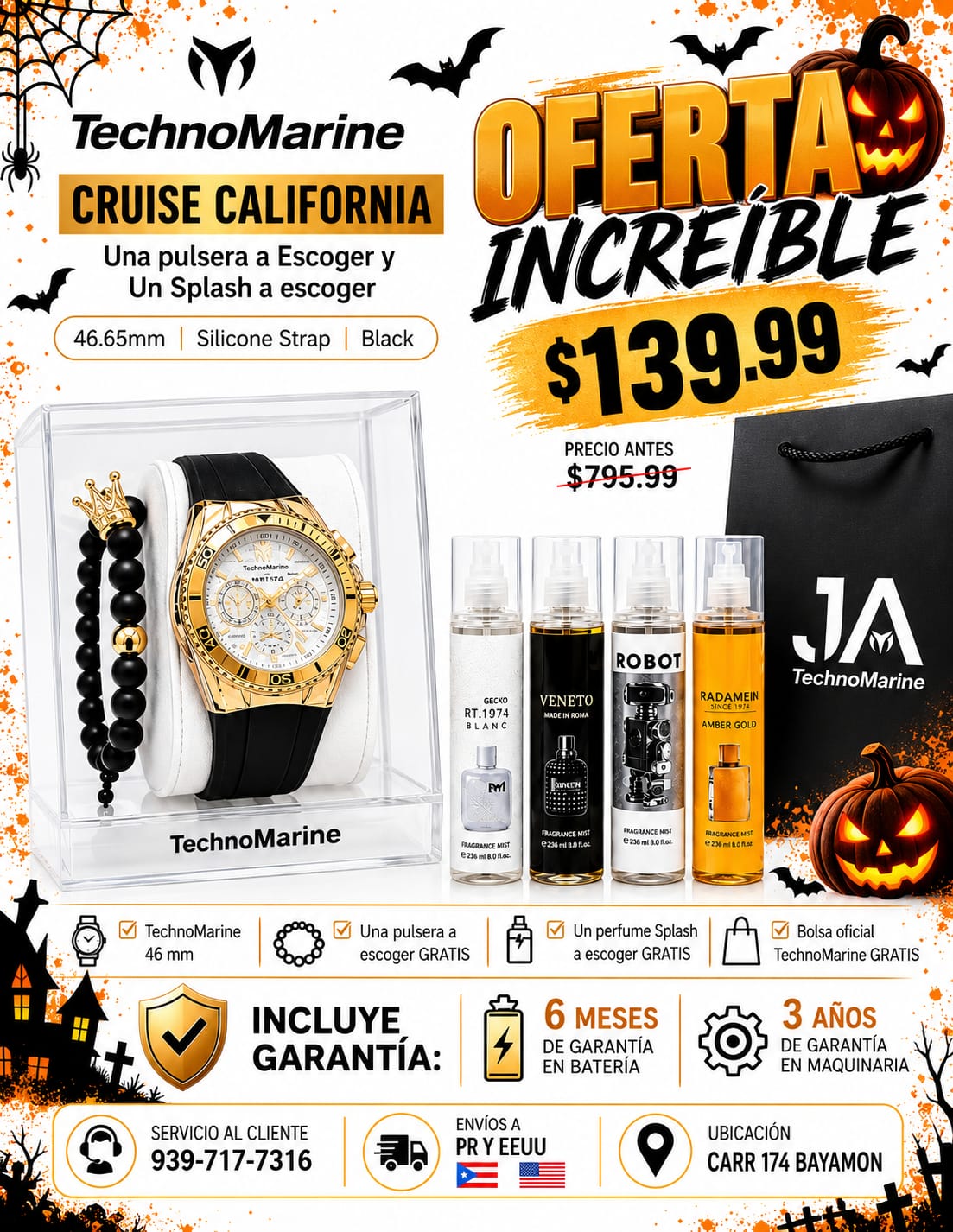 Technomarine Men's Cruise California Men's Watch w/ Metal, &amp; Oyster Dial
