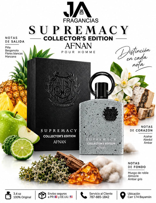 Supremacy Collector's Edition Eau De Parfum Afnan Unisex 3.4oz 5% De Descuento Adicional