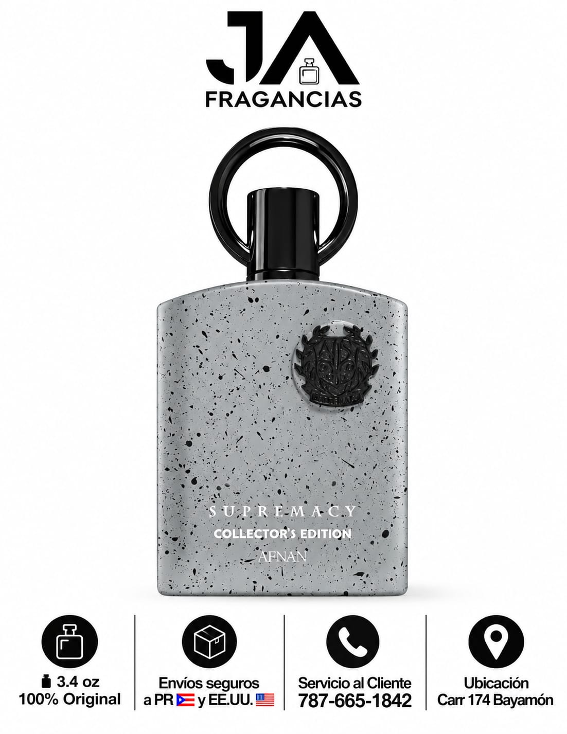 Supremacy Collector's Edition Eau De Parfum Afnan Unisex 3.4oz 5% De Descuento Adicional