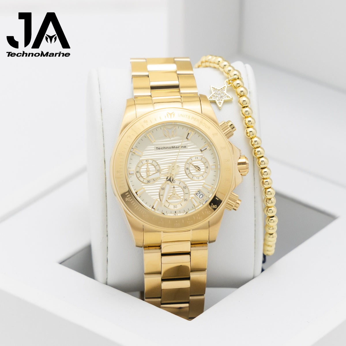 2x 1 Technomarine Manta Ray Gold 42mm & Manta Ray Gold 38mm 2 Pulseras