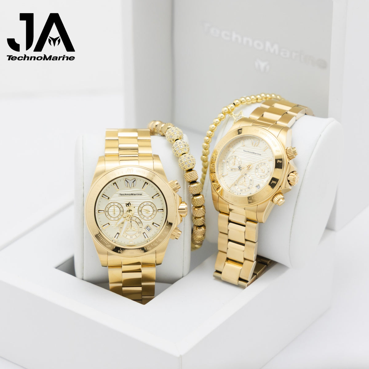 2x 1 Technomarine Manta Ray Gold 42mm & Manta Ray Gold 38mm 2 Pulseras