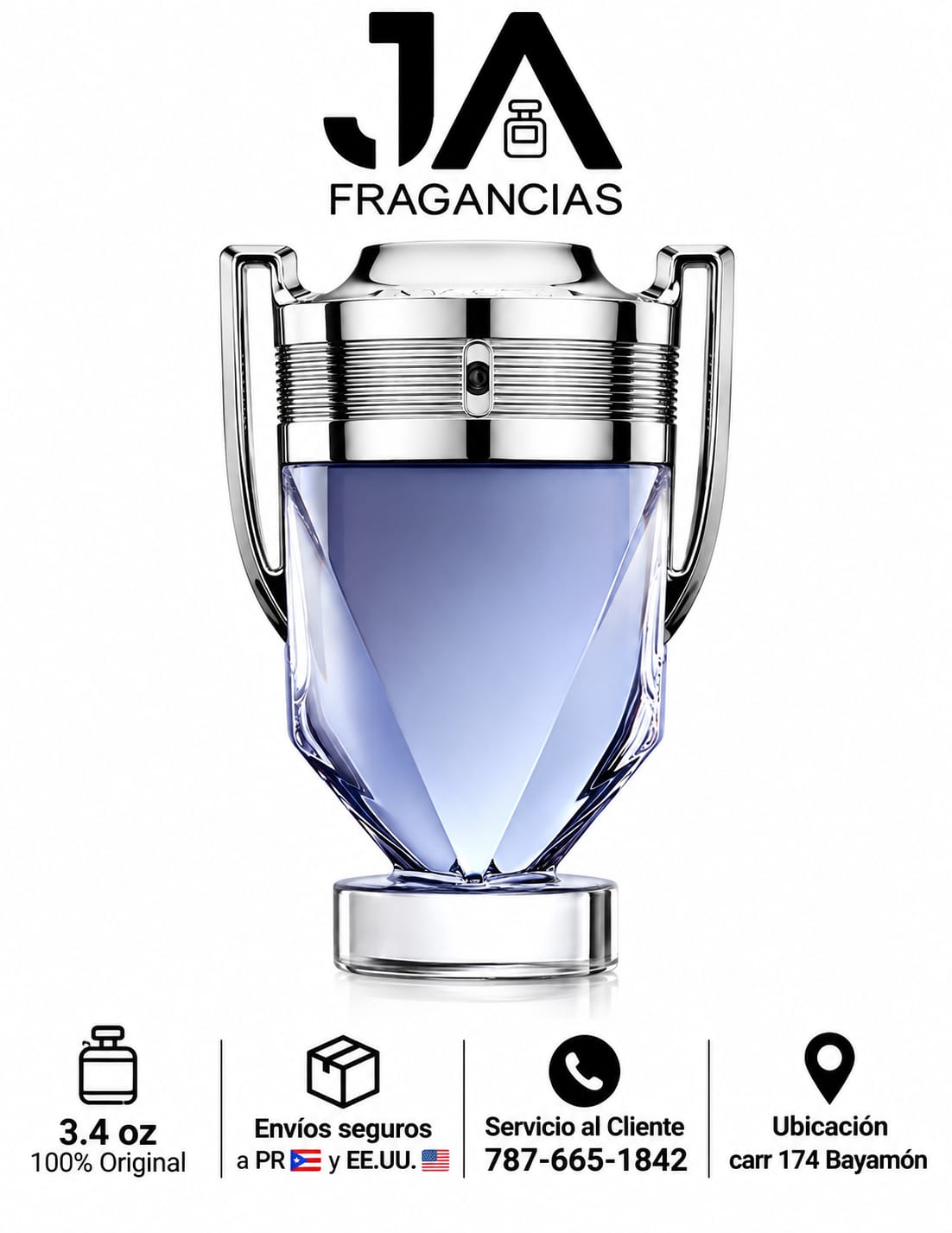 INVICTUS RABANNE EAU DE TOILETTE 3.4 OZ 5% DE DESCUENTO ADICIONAL