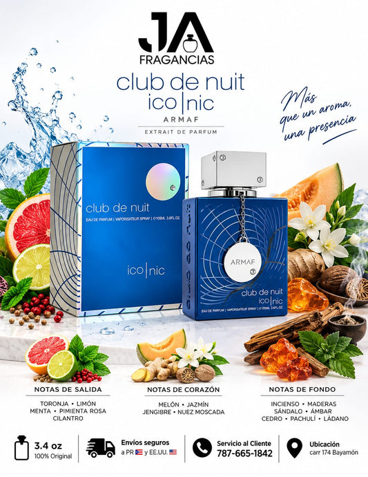 CLUB DE NUIT ICONIC EAU DE PARFUM 3.6oz 5% DE DESCUENTO ADICIONAL