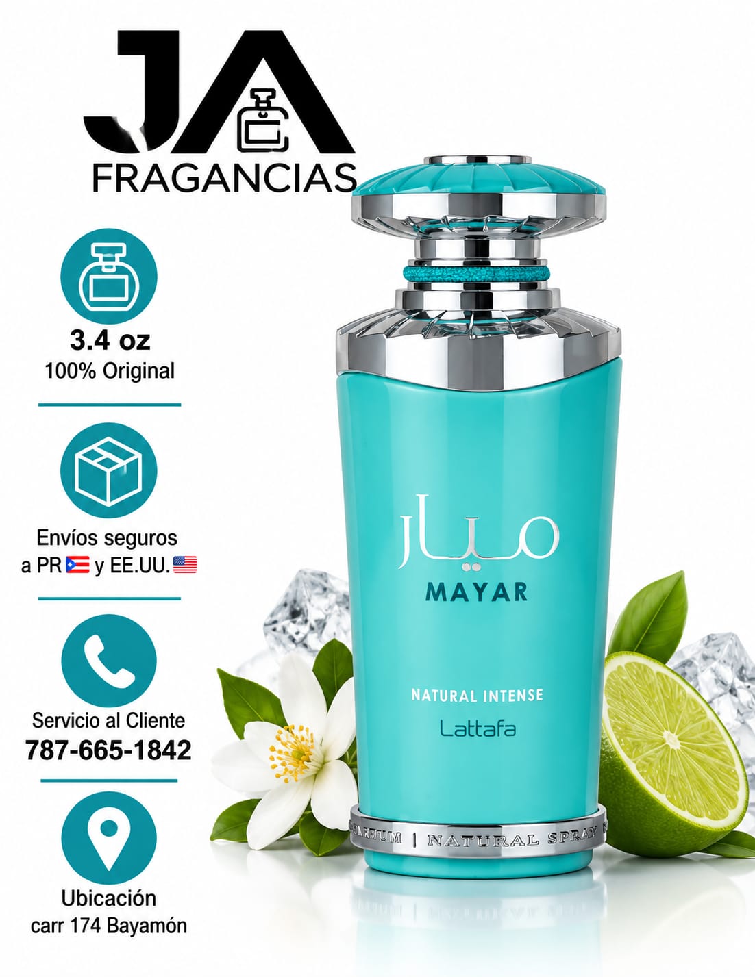 MAYAR NATURAL INTENSE EAU DE PARFUM 3.4OZ 5% DE DESCUENTO ADICIONAL