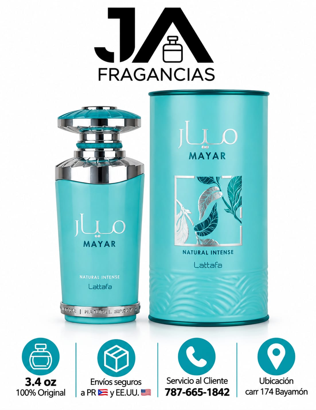 MAYAR NATURAL INTENSE EAU DE PARFUM 3.4OZ 5% DE DESCUENTO ADICIONAL