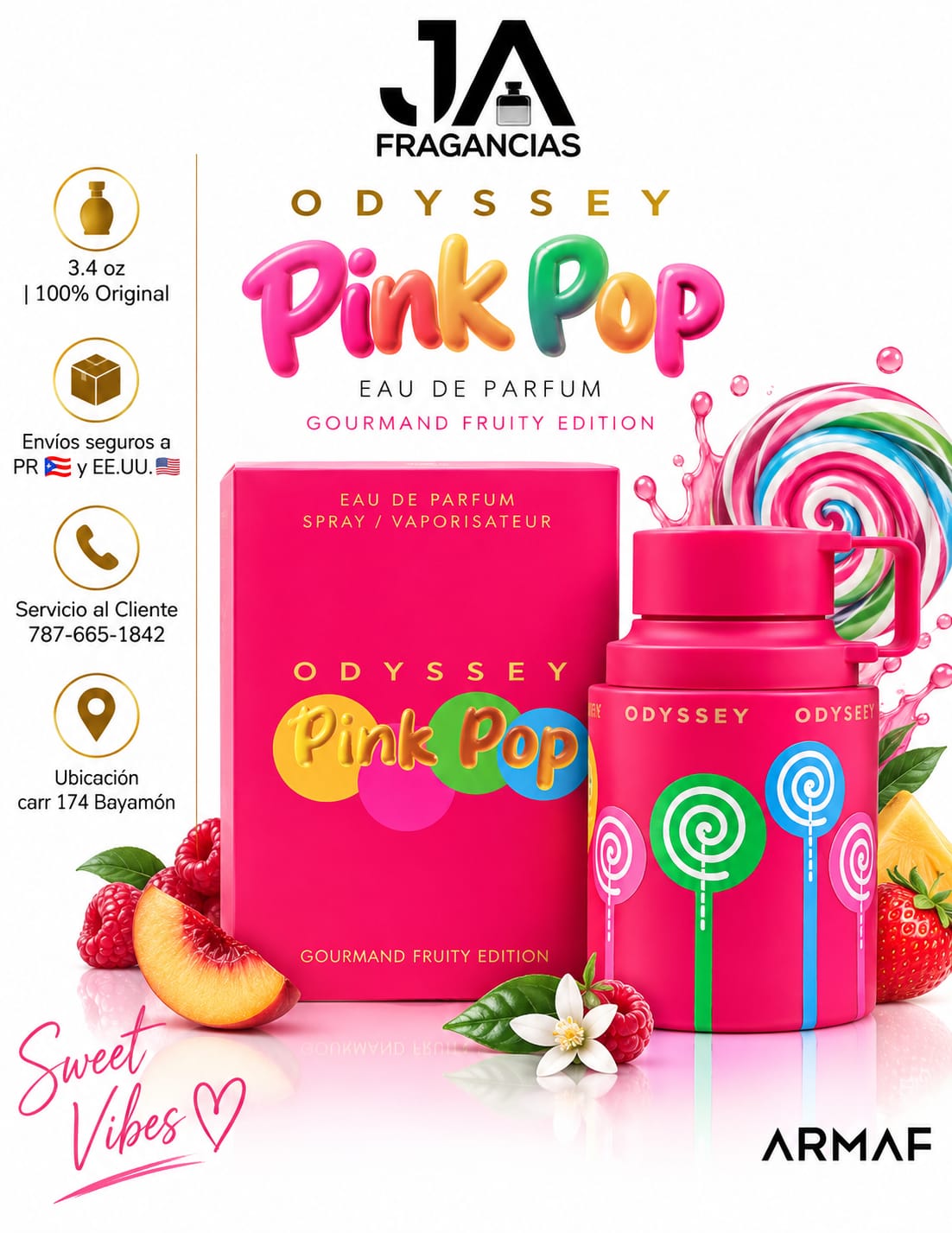 Odyssey Pink Pop Armaf + 5 % Descuento Adicional - Precio Final $49.99