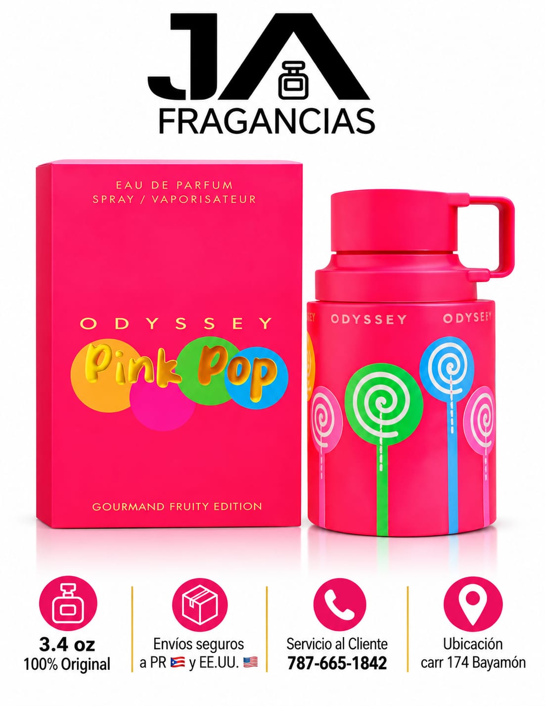 Odyssey Pink Pop Armaf + 5 % Descuento Adicional - Precio Final $49.99